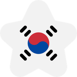 star-shaped south korean flag